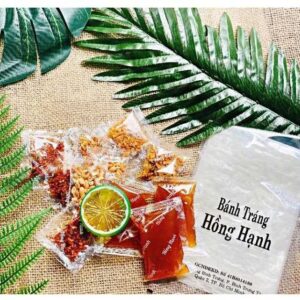 Bánh tráng chấm sate Hồng Hạnh