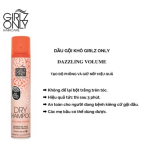 Dầu Gội Khô Girlz Only dry shampoo Dazzling Volume