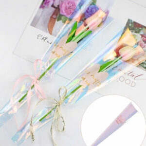 1 bông hoa Tulip gói giấy magic