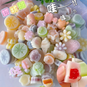 Set 6 viên kẹo sáp ong nhân siro trái cây vị ngẫu nhiên