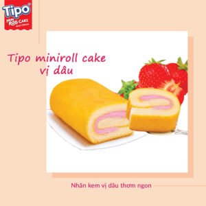 Bánh bông lan Tipo vị dâu